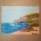 TABLOU PE PANZA CU SASIU NOU 30X40 CM PEISAJ MARIN PRET DOAR 20 LEI