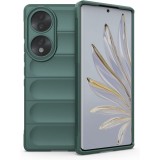 Husa Wave din Silicon compatibila Honor X7 Anti-Shock, Verde