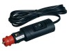Mufa bricheta auto Pro Car 8A 12-24V DC cu cablu 2m, neagra, cu siguranta