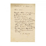 C. A. Rosetti, scrisoare olografă către un prieten