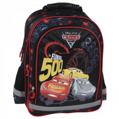 Ghiozdan ergonomic Fulger McQueen Cars 3 cu 3 compartimente 38 cm foto