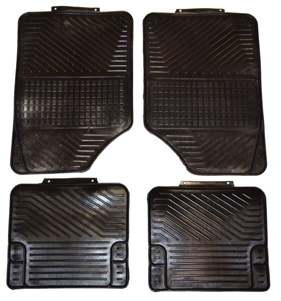 Set 4 covorase universale din cauciuc negru R29L