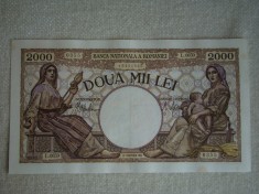 Bancnota 2000 lei 18 noiembrie 1941 ROMANIA - Studiati Foto