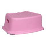 Scara Baie Copii, Roz, Plastic, Antiderapanta, 36x24x12.5cm, Treapta Ajutatoare, Organizator Baie