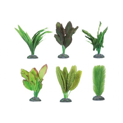 DECOR PENTRU ACVARIU PLANTA CONGO S MULTICOLOR FLAMINGO 6x10x13CM foto