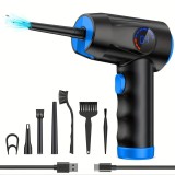Duster electric reincarcabil, 6000mAh, 51000 rpm, LED si LCD &ndash; Pentru birou, tastatura, PC, portabil