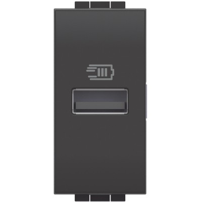 Priza USB 1M Tip A 5V Living Light Bticino antracit L4191A foto