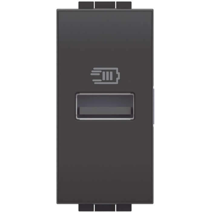 Priza USB 1M Tip A 5V Living Light Bticino antracit L4191A