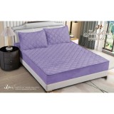 Cumpara ieftin Topper Saltea/Husa de pat matlasata si 2 fete de perne din catifea, cu elastic, model tip topper 180x200 - SPR530