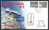 Gibraltar - FDC SPECIAL AUR-EUROPA SPATIALA -Tiraj limitat 60 ex. numerotate