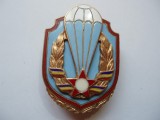 ROMANIA - INSIGNA MILITARA AVIATIE - PARASUTIST, FARA CLASA, TIP III .1962, RPR, IM1.254