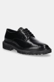 Gant pantofi de piele Ivyhill culoarea negru, cu platformă, 31531063