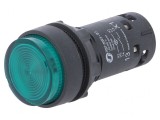 Comutator apăsare verde 22mm 1 NO