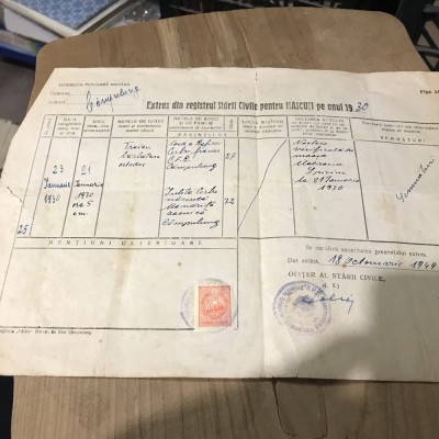 OBCT1 Timbre fiscale Stampilate foto