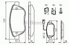 Set placute frana,frana disc FIAT STILO Multi Wagon (192) (2003 - 2008) BOSCH 0 986 424 596