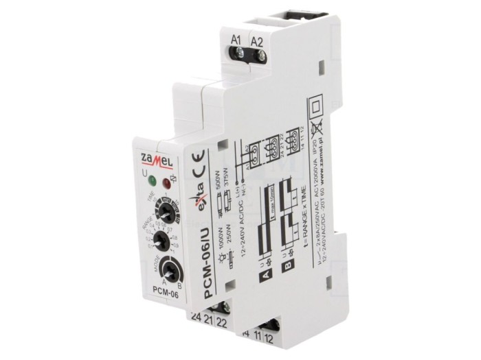 Timer programabil DPDT 0,1s-1h
