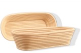 Cos alungit pentru dospire aluat, 24 x 14 cm, ratan, 500 g