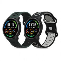 Set 2 curele pentru Xiaomi Mi Watch/Mi Watch Color Sport, Kwmobile, Multicolor, Silicon, 59165.01