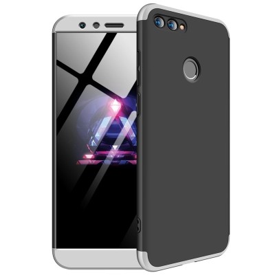 Husa HUAWEI Honor 7X - 360 Grade Luxury Colorful TSS, Argintiu/Negru foto