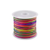 Snur rotund din poliester Crisalida, diametru 0,5 mm, lungime 25 m, Multicolor
