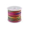Snur rotund din poliester Crisalida, diametru 0,5 mm, lungime 25 m, Multicolor
