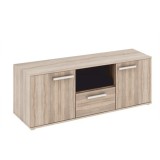 Cumpara ieftin Comoda 2 usi 1 sertar mdf natur stejar sonoma Dunaj 135x47x50.8 cm