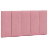 Cumpara ieftin Perna tablie de pat, Hanko, roz, 100 cm, catifea