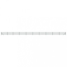 Gard plasa de sarma cu bordura, verde, 1x25 m