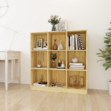 Bibliotecă/Separator cameră, 104x33,5x110 cm, lemn masiv pin, vidaXL