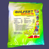Solfert 20-20-20+ME 20 kg, ingrasamant foliar echilibrat tip NPK+ microelemente (Bor, Cupru, Fier, Mangan, Molibden, Zinc), stimuleaza dezvoltarea rad, Solarex