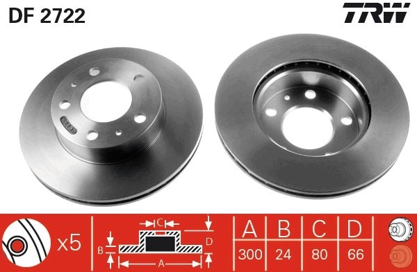 TRW DF2722 Disc frana
