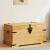 Cufar Depozitare Lemn Pin Mexican Corona Range vidaXL 91x49.5x47cm Maro Rustic Lada Multifunctionala