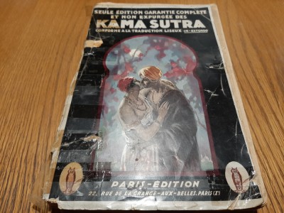 KAMA SUTRA Manuel d`Erotologie Hindouse - Vatsyayana -1928, 257 p. foto