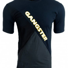 Tricou The Gangster din Bumbac, Fas si Plasa - DST481 (M,L) -