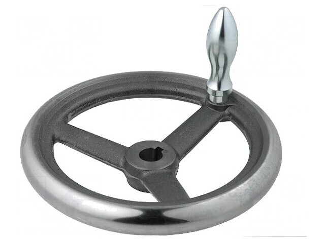 Buton de reglare fontă 200mm cu manetă