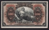 Rusia 100 Ruble 1918 , Siberia de Est, Regiunea Priamur , tiparita in America, SUA . Necirculata .