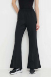 Cumpara ieftin Adidas Originals pantaloni de trening Flared culoarea negru, uni, IT9240
