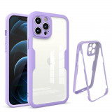 Husa pentru iPhone 12 Pro Max + Folie, Techsuit ColorVerse 360 Series, Purple