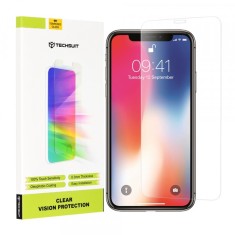 Folie de protectie Ecran Techsuit Clear Vision pentru Apple iPhone 11 Pro / XS / X, Sticla Securizata, Full Glue