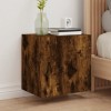 Gossi comoda tv de perete 2 buc., stejar fumuriu, 40,5x30x40 cm, lemn