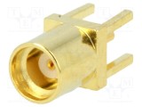 Conector MMCX Soclu Mamă Drept THT Aurit NINIGI