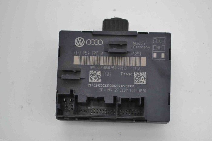 Modul de control ușă st&acirc;nga spate AUDI A6 4F2, C6 2008 OEM: 4F0959795M 2360283
