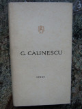 GEORGE CALINESCU - OPERE volumul 9 SUN. TEATRU (1971, editie cartonata)