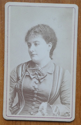 Foto pe carton , Franz Duschek , Bucuresti , de secol 19 foto