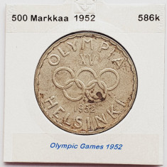 480 Finlanda 500 Markkaa 1952 Olympic Games km 35 argint