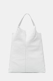 Answear Lab poseta de piele culoarea alb
