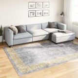 VidaXL Covor lavabil, gri, 190x300 cm, antiderapant