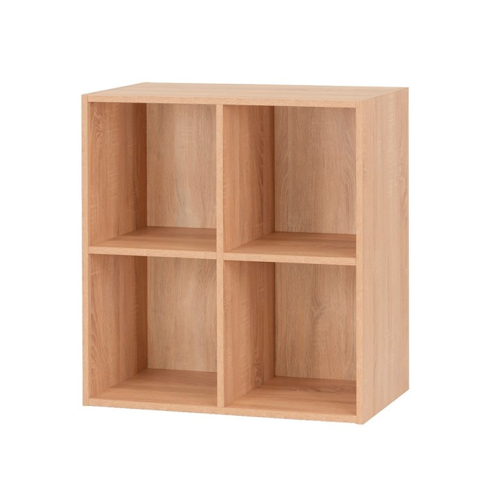Boxie nyitott fali szekr&eacute;ny 80x80x37 cm sonoma t&ouml;lgy