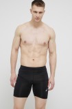 Asics pantaloni scurți de alergare barbati, culoarea negru
