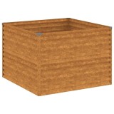 Cumpara ieftin Strat inaltat de gradina, 100x100x69 cm, otel corten